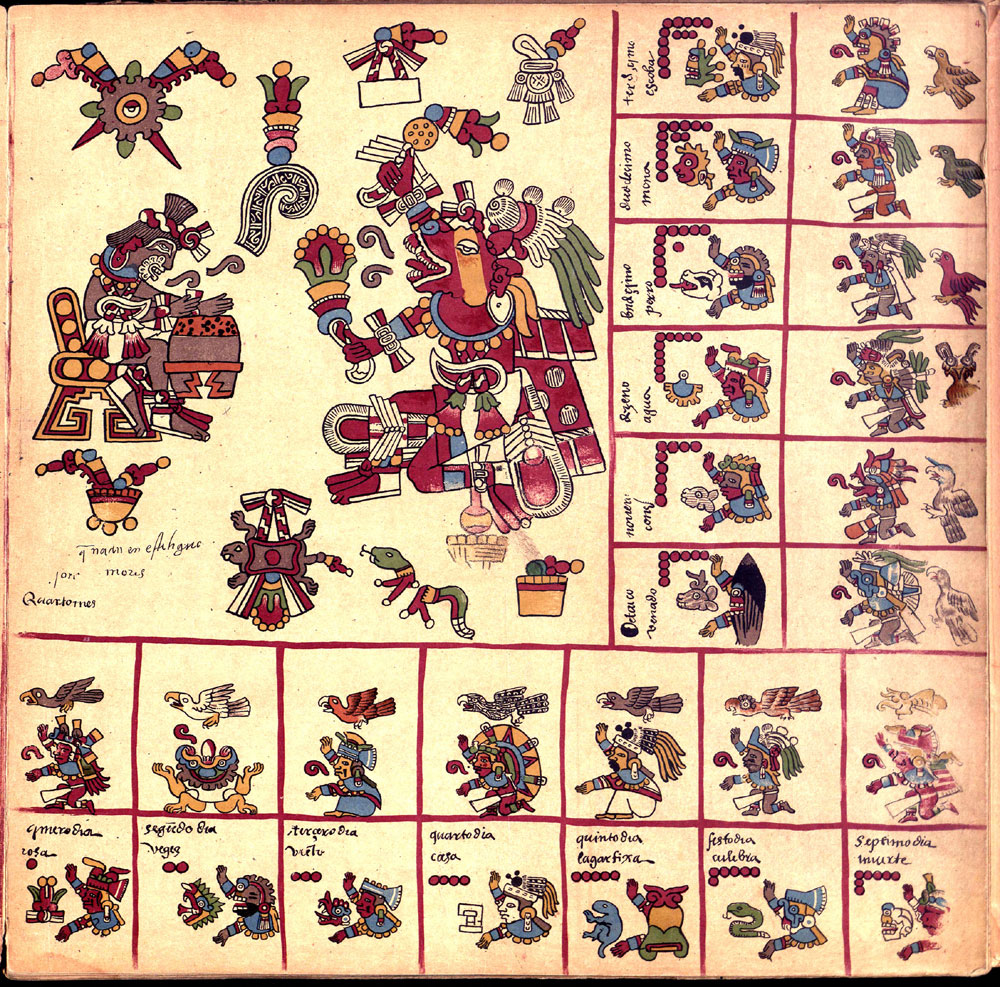 Códex Borbonicus page 4