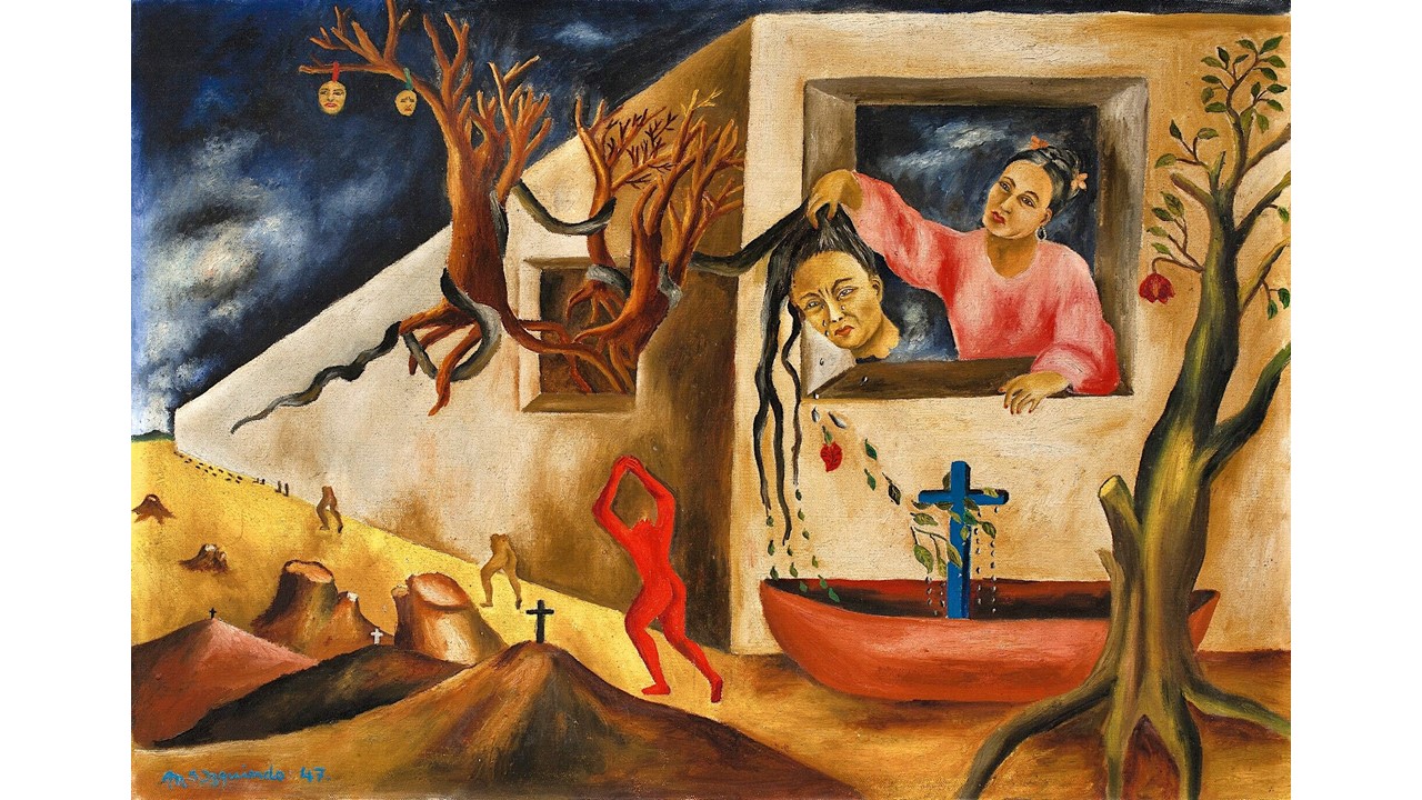 Izquierdo's mural, Dream and Premonition