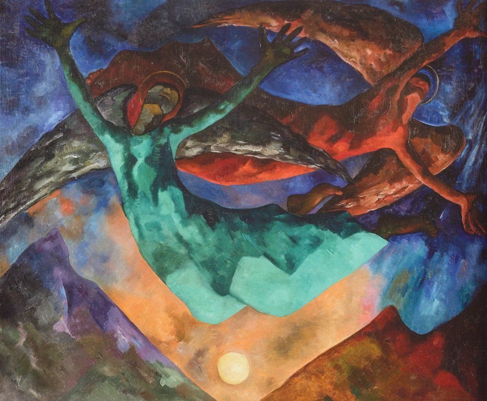 Mural by Cordelia Urueta, Angels of the Night