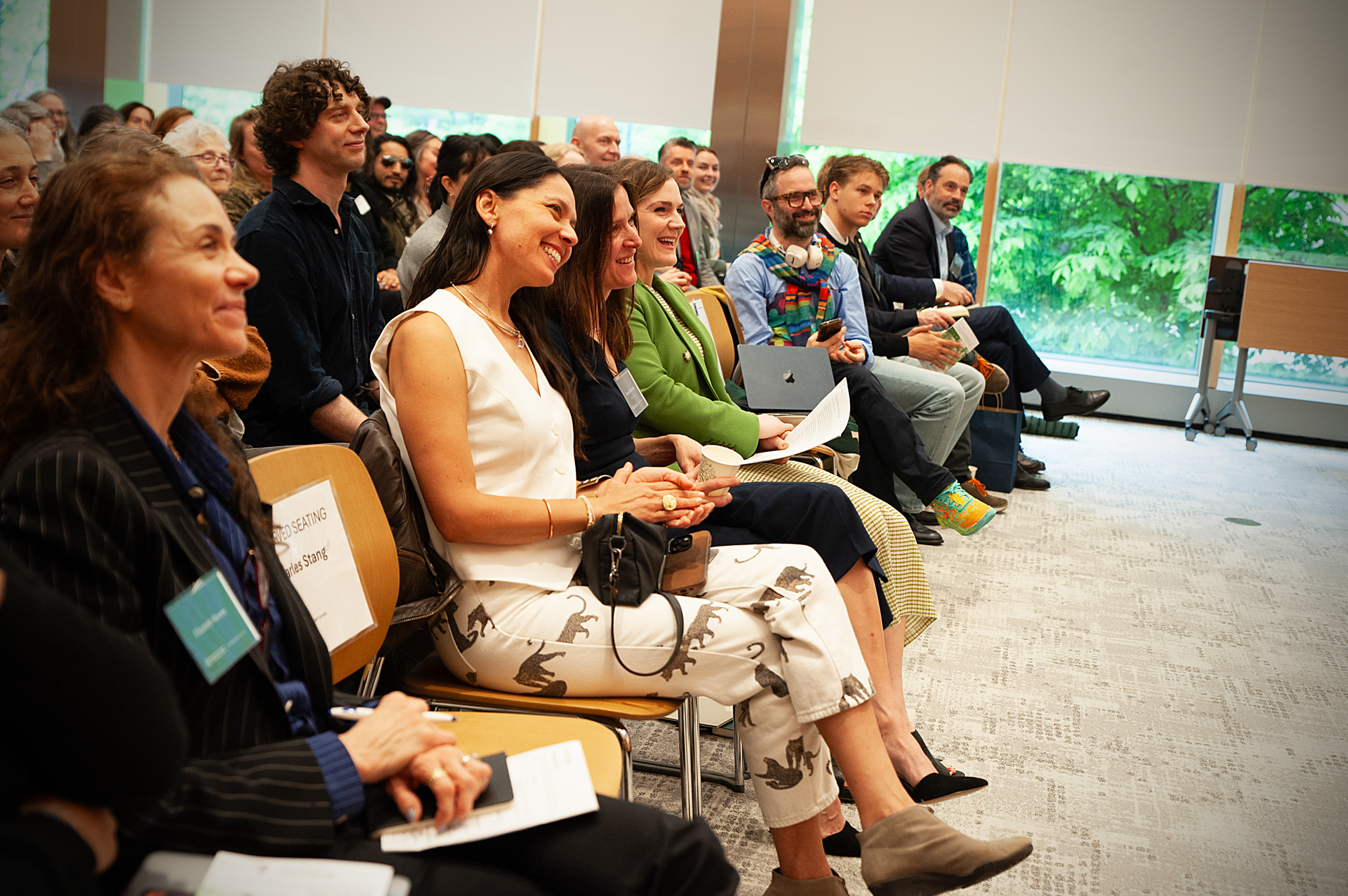 Audience smiling during conference