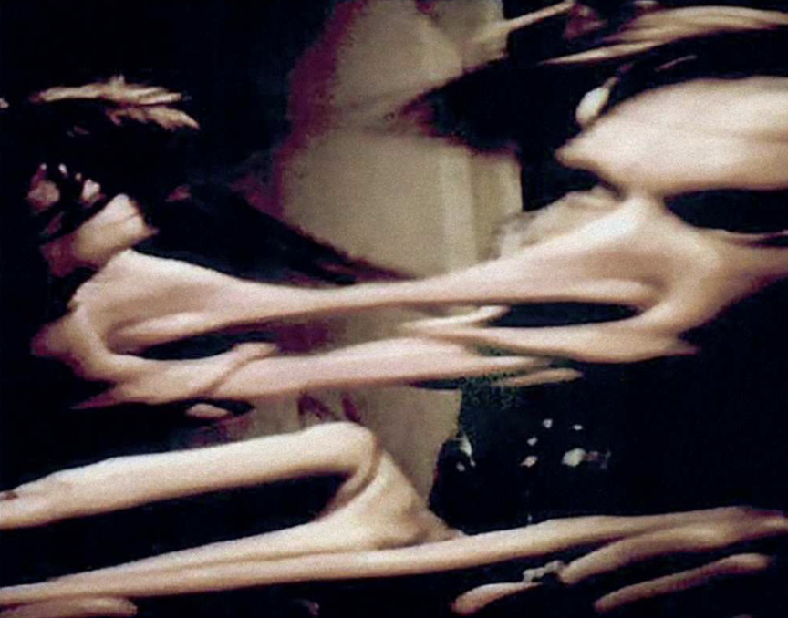 Oleksandr Hnylyzkyj, Natalia Filonenko, and Maksym Mamsikov. Curved Mirrors – Living Pictures. 1993. Video still. Courtesy of the artist’s family.