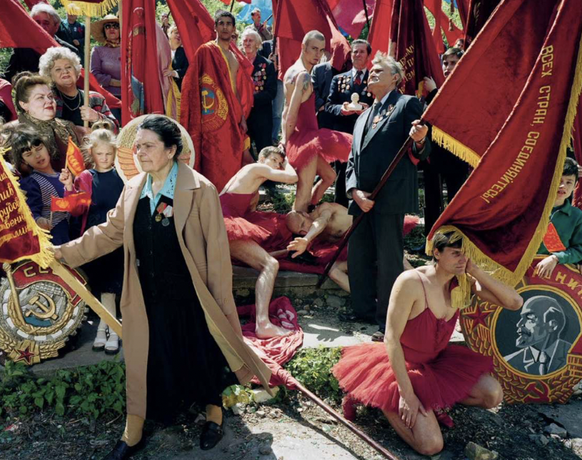Arsen Savadov. From the Collective Red — II series. 1999. Color photograph. Courtesy of the author.