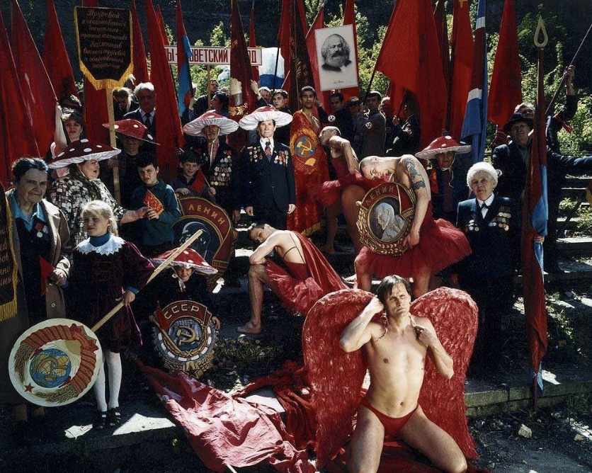 Arsen Savadov. From the Collective Red — II series. 1999. Color photograph. Courtesy of the author.