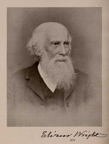 A portrait of Elizur Wright in 1879