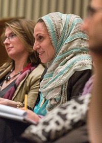 Audience at CSWR event