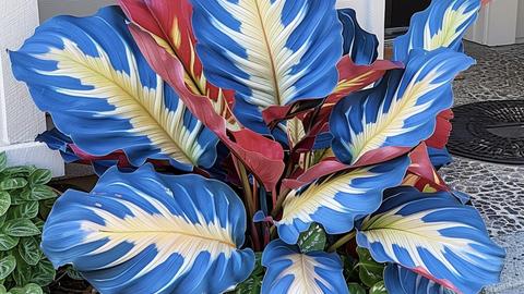 AI-generated image of fake hosta plant