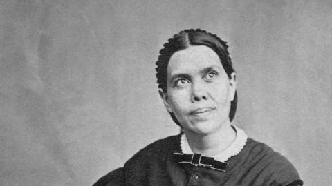 Ellen White looking off into the distance