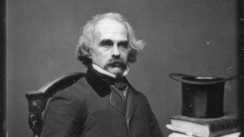 Nathaniel Hawthorne sitting for his portrait