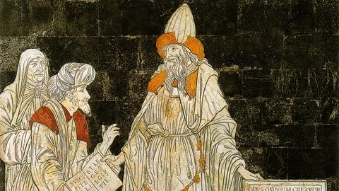 Hermes receiving visitors