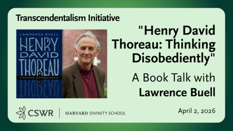 Title card for Book Talk with Lawrence Buell