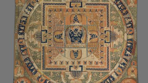 Muted colored mandala from fourteenth century