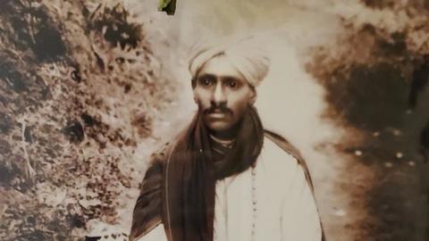 Om Prakash Swamigal as an older swami. Scan by Keith Cantú of a poster found at Om Prakash’s ashram in Kandal, Ooty