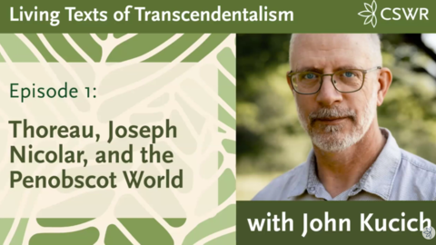 Title card for Living Texts of Transcendentalism with John Kucich