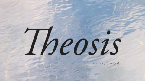 Top half cover of the journal Theosis