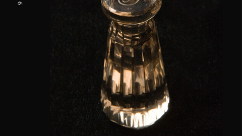 Antique wax seal in glass