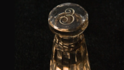 Antique Glass letter wax seal
