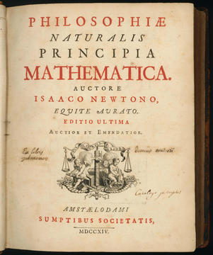 Isaac Newton, "Philosophiæ Naturalis Principia Mathematica” (1714 edition)