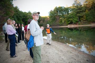 Group of people at Walden Pond