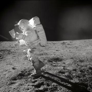 Man walking on the moon