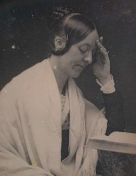 Portrait of Margaret Fuller reading