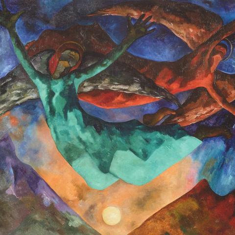 Angels of the night, mural of Cordelia Urueta