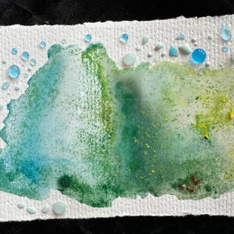 Emerald green artwork