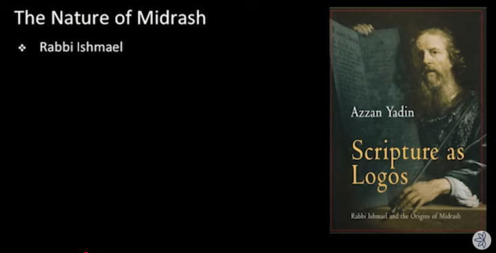 Powerpoint slide depicting book cover: Scripture as Logos