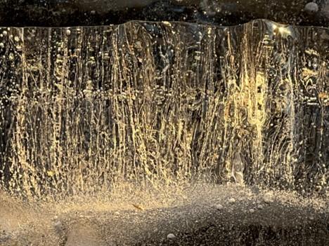 Ice and light at Walden Pond