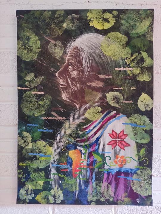Painting of an old Indigenous Woman