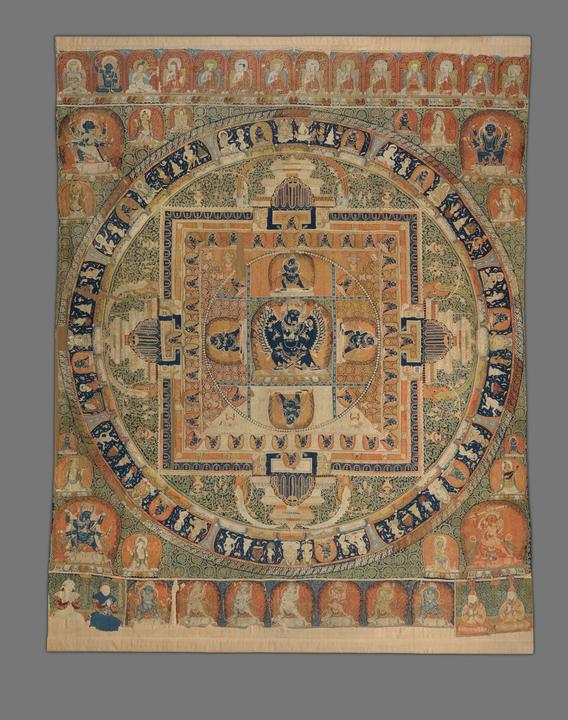Muted colored mandala from fourteenth century