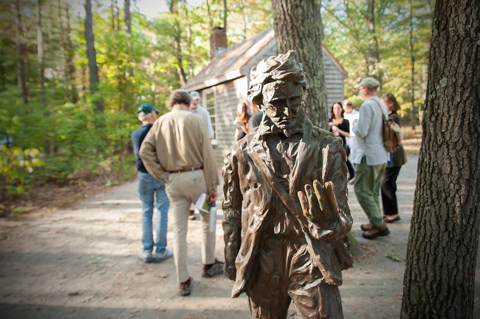 Thoreau statue at Walden
