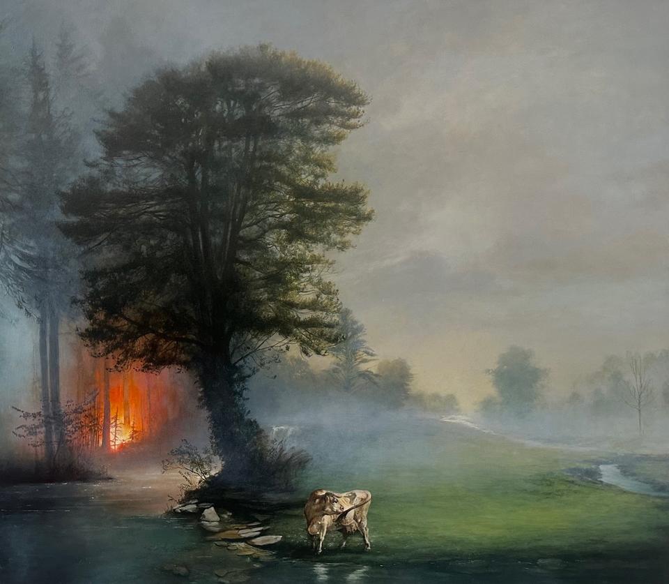 Nothing Is Forever, oil on canvas, 48 x 60 in., 2026. 
