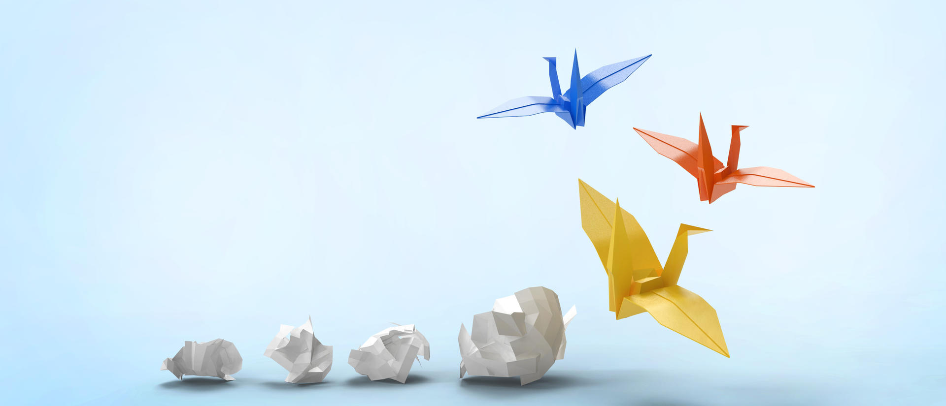 Origami birds
