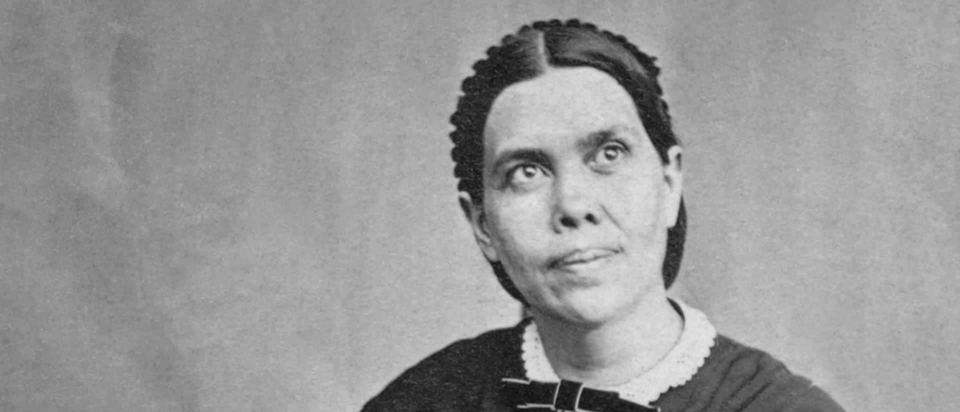 Ellen White looking off into the distance