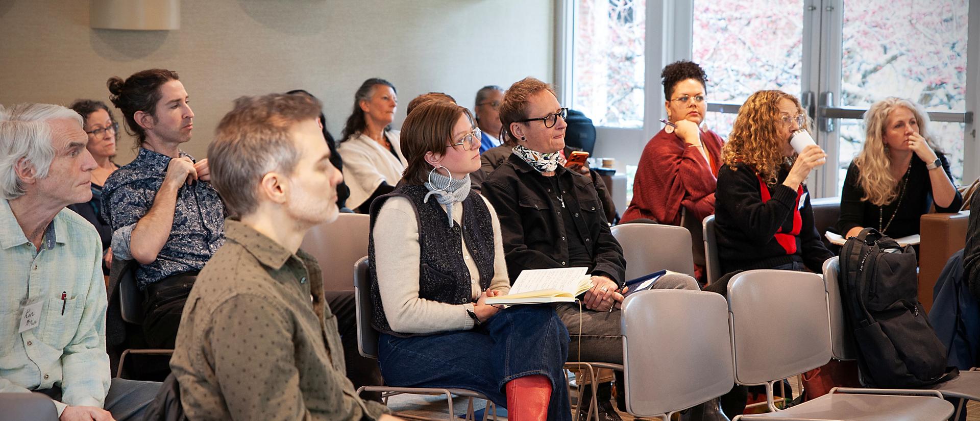 Participants listening to a lecture