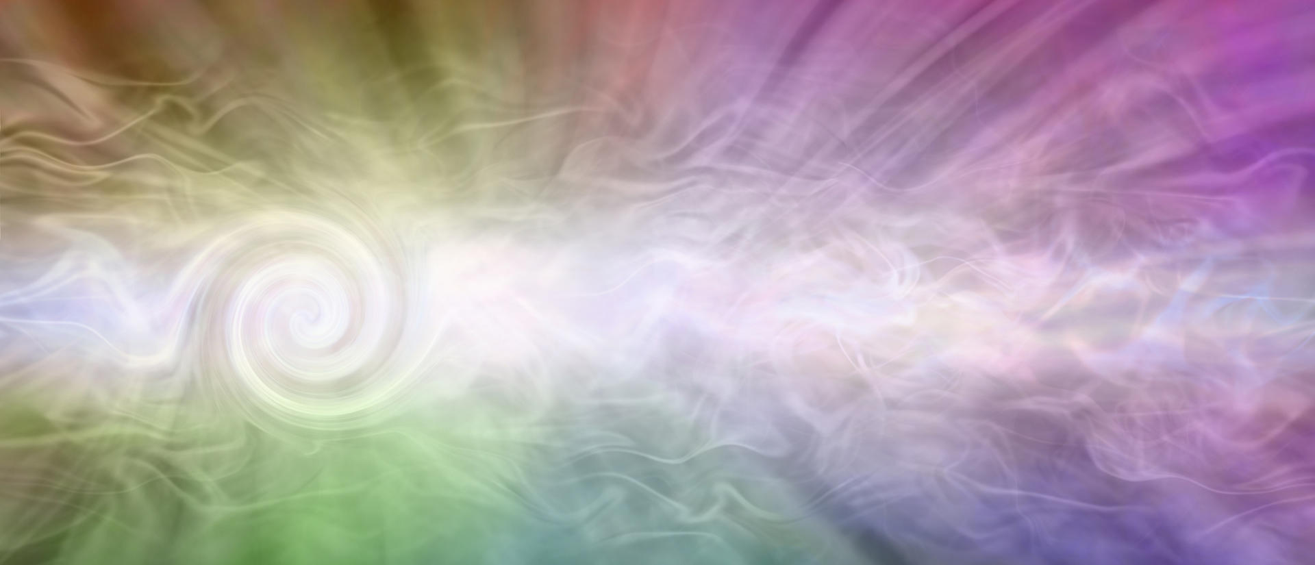 Rainbow Spiralling Vortex