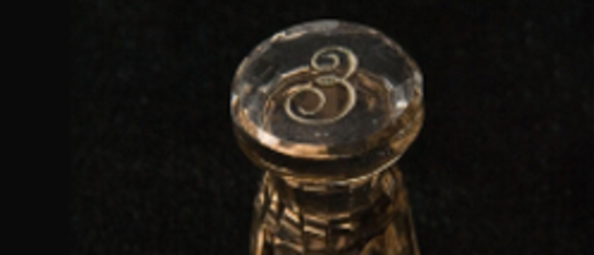 Antique Glass letter wax seal