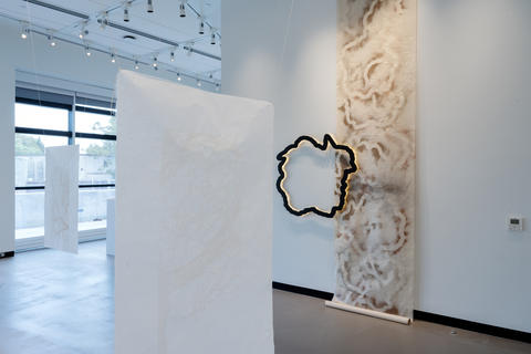 Art exhibition installation 